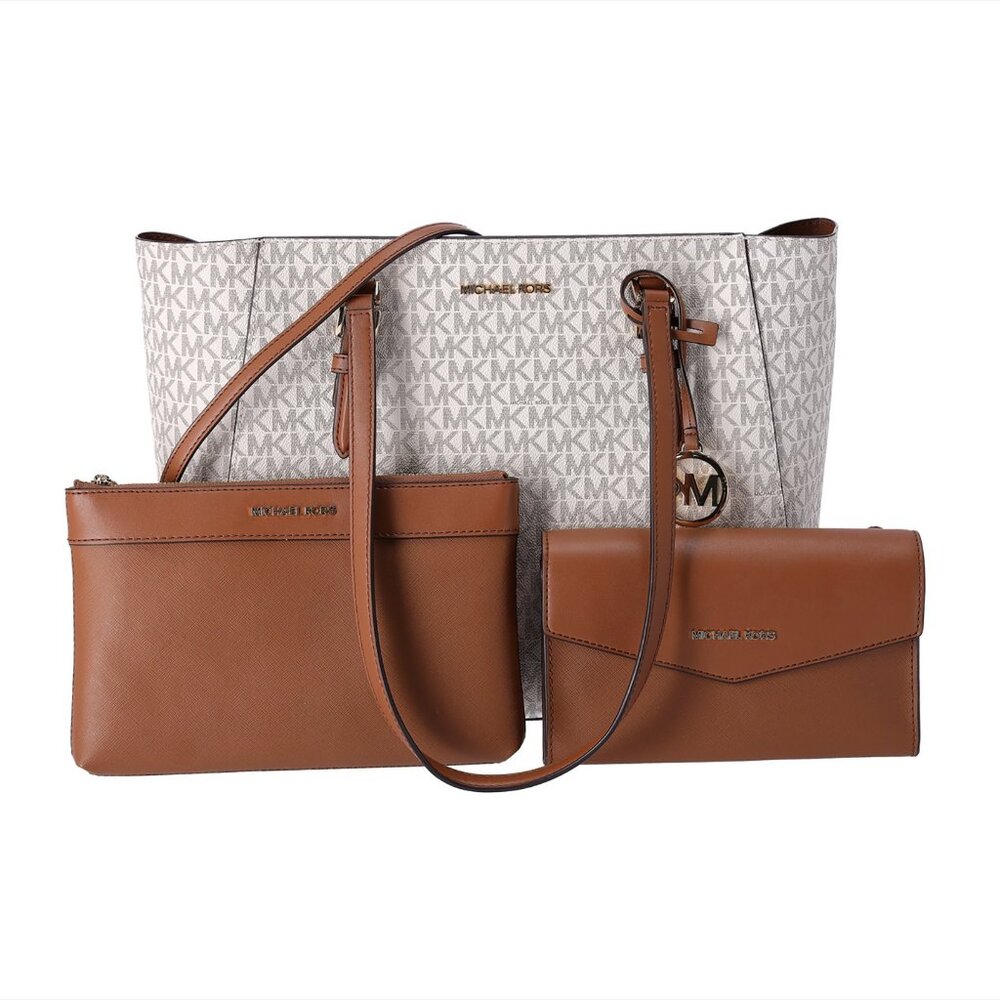 Michael Kors 3-in-1 Large Charlotte Leather Tote, Handbag & Crossbody Bags